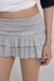 Muli frill mini skirt