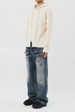 Flare Embo Washed Jeans