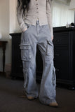 Washed Pocket Denim Pants