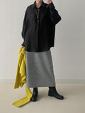 Dolman Pleated Loose Fit Blouse
