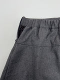 Wool Pleated Midi Skirt