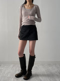 Seller Suede Mini Skirt
