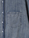 Denim Stone Washed Over Shirt