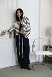 Curved String Denim Jeans