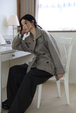 Eid high neck belted coat