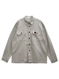 Patch Work Shirt Jacket