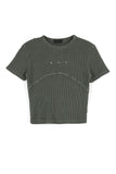 Rivet Pigment Crop Tee