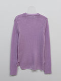 Kid Mohair Slit See-Through Knit