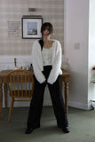 Dot pleats layer pants