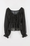 Miya chiffon flower blouse