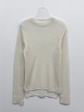 Kid Mohair Slit See-Through Knit