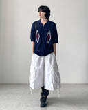 Drop Strap Bermuda Pants