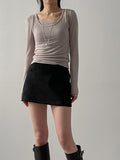 Seller Suede Mini Skirt