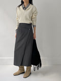 Moz Big Collar Wrap Blouse