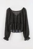 Miya chiffon flower blouse