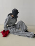 Miyu Fleece Crop Hood Zip-up