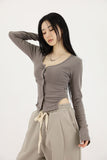 Inner brushed slim line top