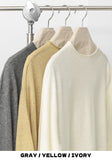 [Premium] Whole Garment half-neck three-quarter knit