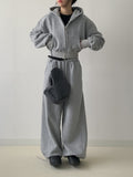 Miyu Fleece Crop Hood Zip-up