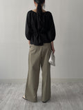 Eleven Cotton Wide Pants