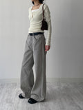 Henley Neck Ribbed Slim Fit T-Shirt