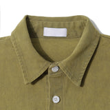 Mustard Dying Solid Over Shirt