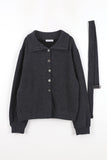 Over classic belted cardigan