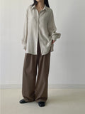 Dolman Pleated Loose Fit Blouse