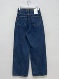 519 Deep Blue High Waist Wide Denim