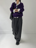 Shes Stripe Two-Tuck Wide Slacks