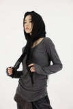 Chalk Layered Snap Tee
