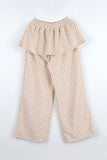 Dot pleats layer pants