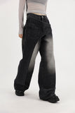 Half wrap wide denim