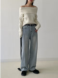 Picky Ribbed Off-Shoulder Knit