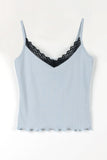 Two-tone lace sleeveless