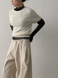 Ziya Wool Roll-up Half Knit