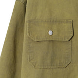 Mustard Dying Solid Over Shirt