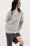Belt halter fur knit
