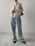 Bena Boucle No Collar Short Jacket