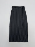 Marvel Stripe Belted H-Line Skirt