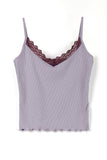 Two-tone lace sleeveless