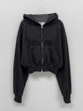 Miyu Fleece Crop Hood Zip-up