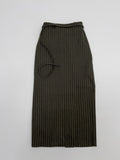 Marvel Stripe Belted H-Line Skirt
