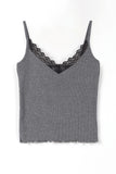 Two-tone lace sleeveless