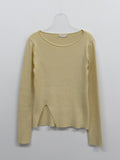 Ruby Slit Ribbed T-Shirt