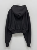 Miyu Fleece Crop Hood Zip-up
