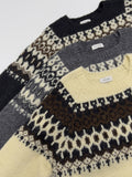 [wool30%] Raglan Nordic Wool Loose Fit Knit