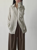 Dolman Pleated Loose Fit Blouse