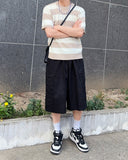 Brine round neck striped knit