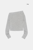 Moist slim see-through crop long sleeve